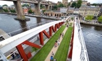News - Medallion turf on Newcastle's Swing Bridge