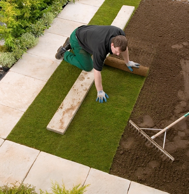 Info centre - laying turf