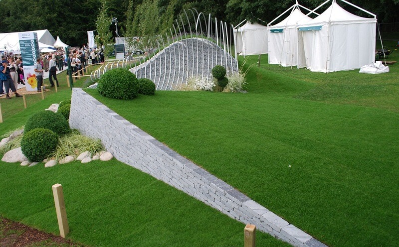 Rolawn turf on display in a show garden at RHS Tatton Park 2010