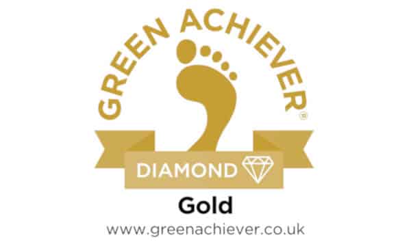 News - Green Achiever Gold with Diamond Banner award logo