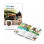 Image of BioScapes magazine front page and double page spread