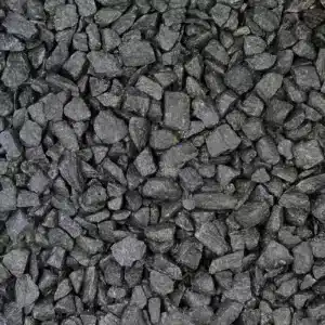 Black Basalt 20mm Close Up while Wet