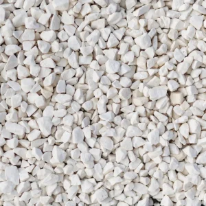 Rolawn - Decorative Aggregate - White Marble Chippings 14-18mm Close up